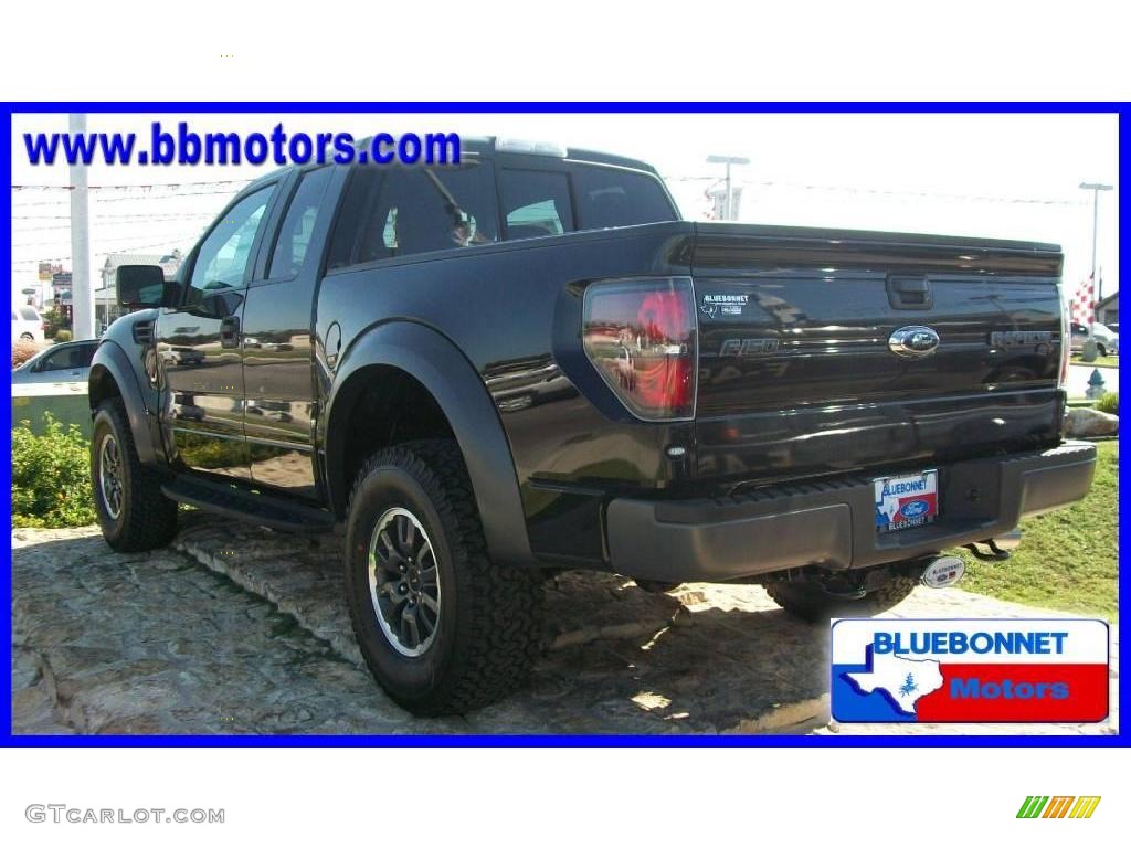 2010 F150 SVT Raptor SuperCab 4x4 - Tuxedo Black / Raptor Black photo #11
