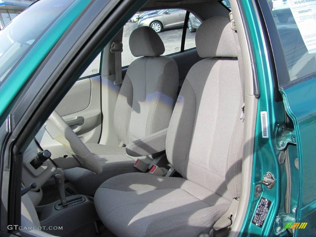 2001 Accent GL Sedan - Jade Green / Gray photo #13