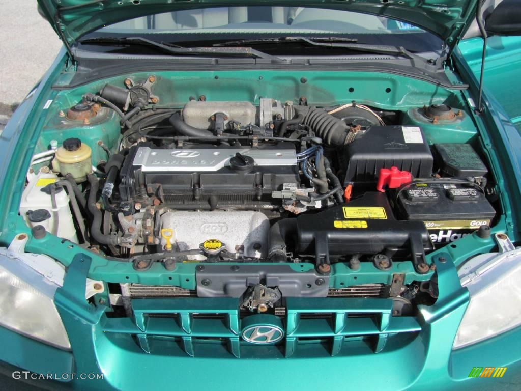 2001 Accent GL Sedan - Jade Green / Gray photo #22