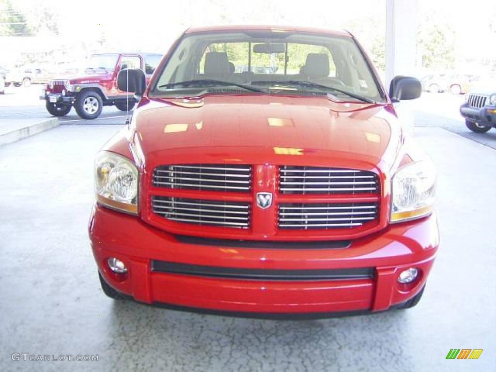 2006 Ram 1500 Sport Quad Cab - Flame Red / Medium Slate Gray photo #1