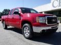 2009 Fire Red GMC Sierra 1500 SLE Extended Cab  photo #2