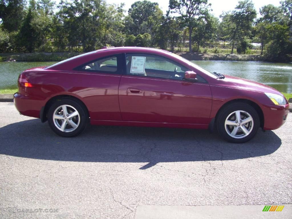 2005 Accord EX-L Coupe - San Marino Red / Ivory photo #1