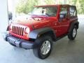2010 Flame Red Jeep Wrangler Sport 4x4  photo #7