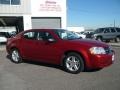 2008 Inferno Red Crystal Pearl Dodge Avenger SXT  photo #3