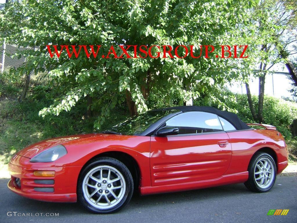 2001 Eclipse Spyder GT - Saronno Red / Black photo #1