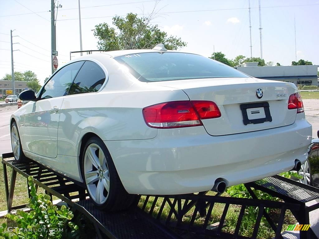 2007 3 Series 335i Coupe - Alpine White / Saddle Brown/Black photo #7