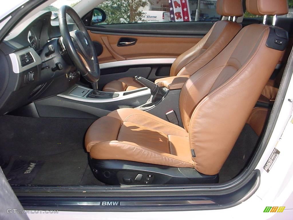 2007 3 Series 335i Coupe - Alpine White / Saddle Brown/Black photo #9