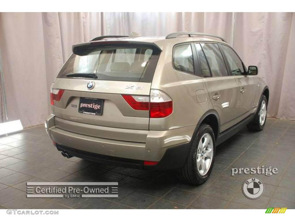 2007 X3 3.0si - Platinum Bronze Metallic / Black/Sand Beige Nevada Leather photo #2