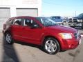 2008 Inferno Red Crystal Pearl Dodge Caliber R/T AWD  photo #3