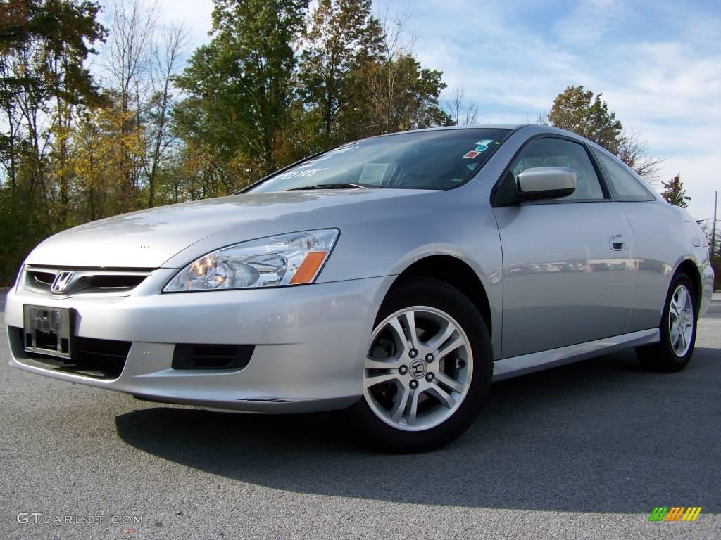 2006 Accord EX Coupe - Alabaster Silver Metallic / Black photo #5