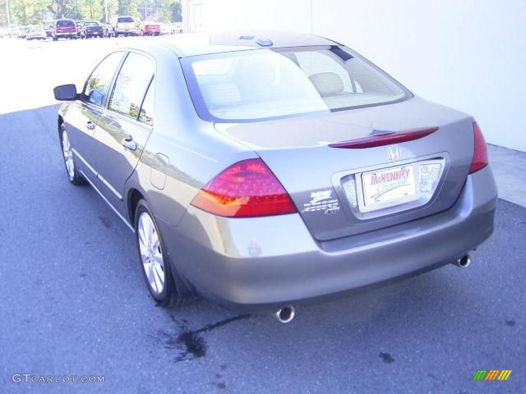 2007 Accord EX-L V6 Sedan - Carbon Bronze Pearl / Ivory photo #2