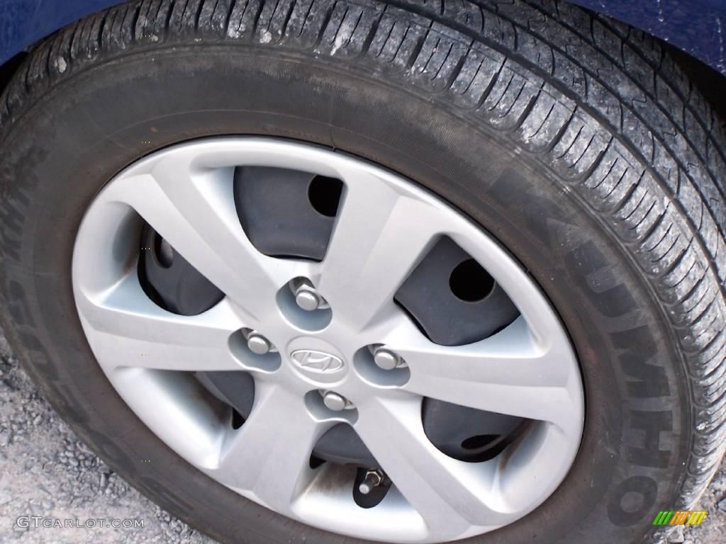 2008 Accent GLS Sedan - Dark Sapphire Blue / Gray photo #5