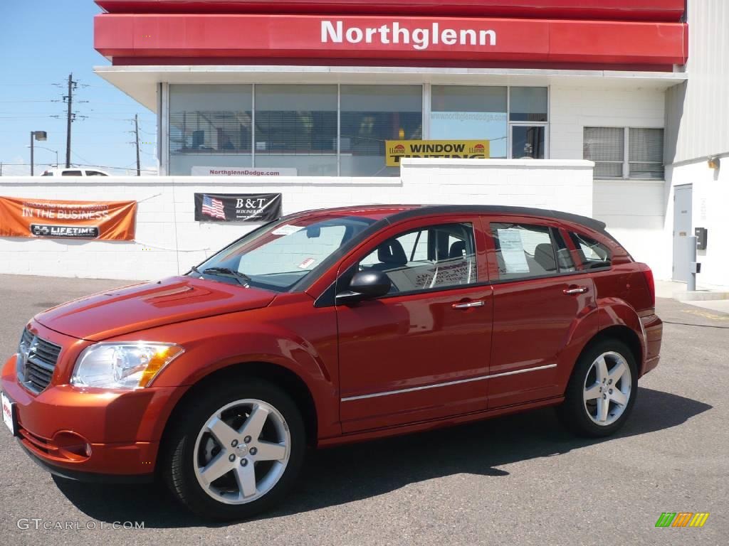 2007 Caliber R/T AWD - Sunburst Orange Pearl / Pastel Slate Gray photo #1