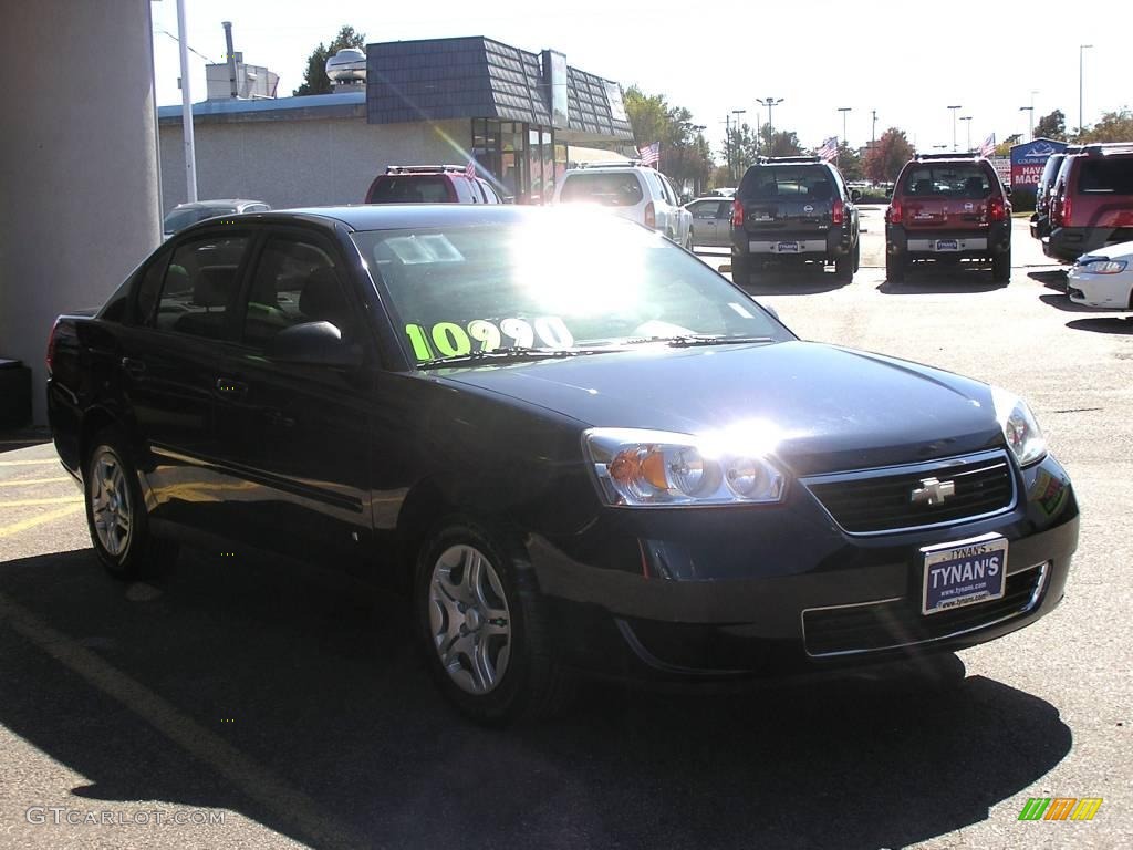 2007 Malibu LS Sedan - Dark Blue Metallic / Cashmere Beige photo #3