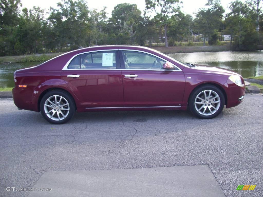 2008 Malibu LTZ Sedan - Red Jewel Tint Coat / Cocoa/Cashmere Beige photo #1