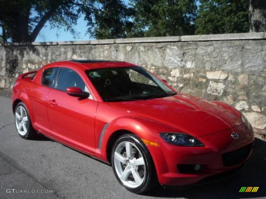 2004 RX-8 Sport - Velocity Red Mica / Black photo #1