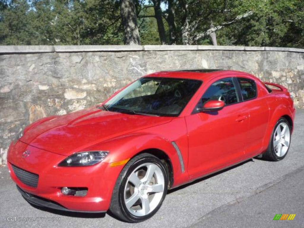 2004 RX-8 Sport - Velocity Red Mica / Black photo #2
