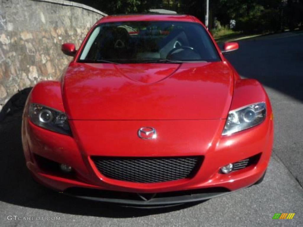 2004 RX-8 Sport - Velocity Red Mica / Black photo #13