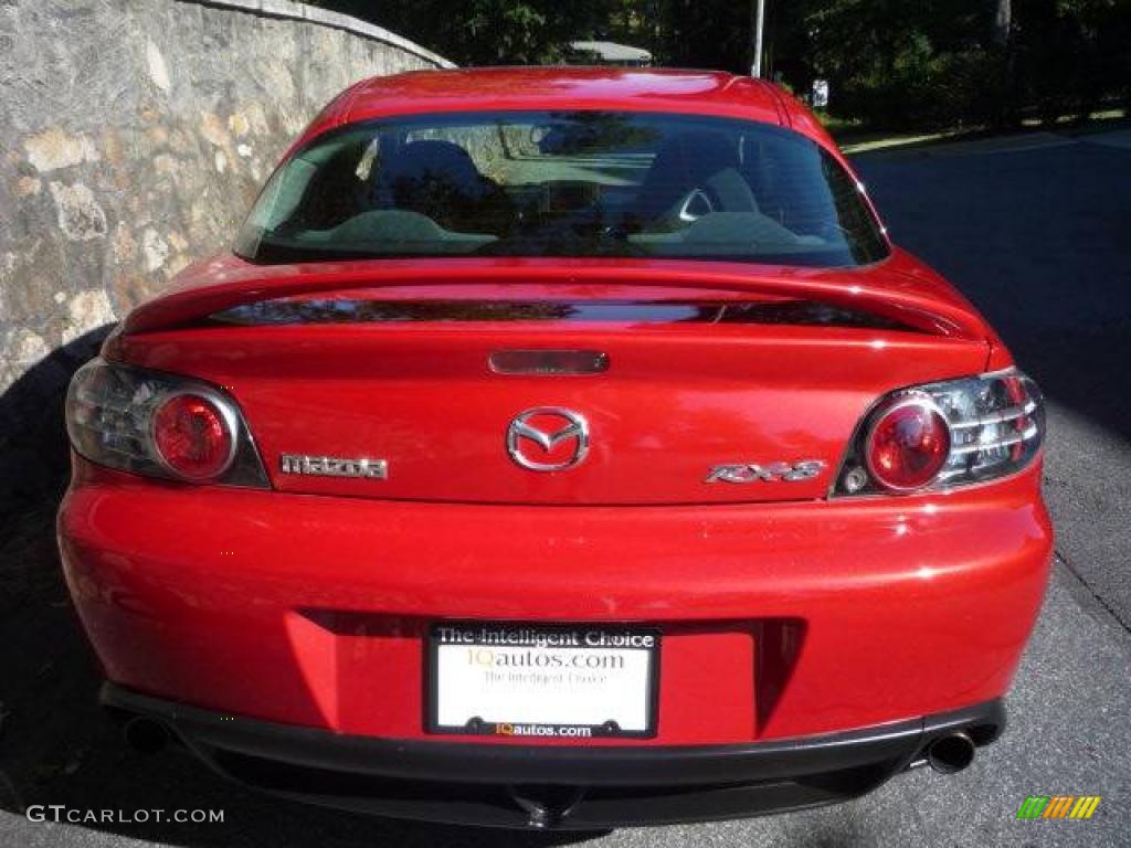2004 RX-8 Sport - Velocity Red Mica / Black photo #14