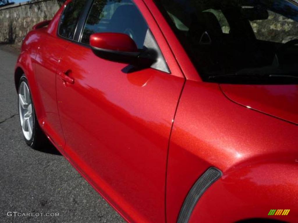 2004 RX-8 Sport - Velocity Red Mica / Black photo #15