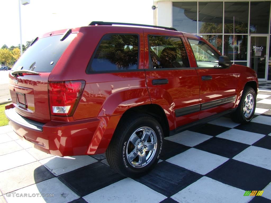 2006 Grand Cherokee Laredo - Inferno Red Crystal Pearl / Medium Slate Gray photo #7