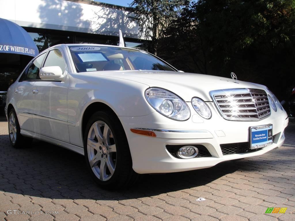 2008 E 350 4Matic Sedan - Arctic White / Cashmere photo #8