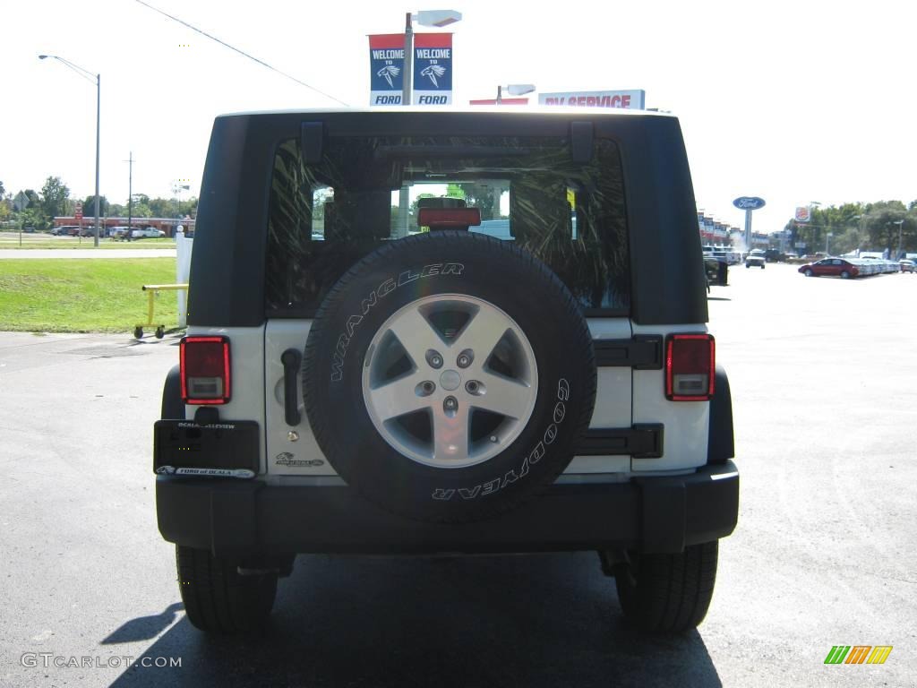 2009 Wrangler X 4x4 - Stone White / Dark Slate Gray/Medium Slate Gray photo #4