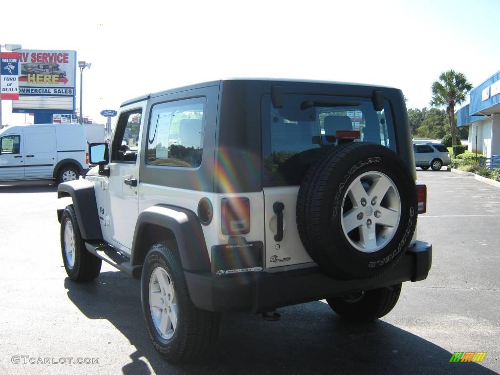 2009 Wrangler X 4x4 - Stone White / Dark Slate Gray/Medium Slate Gray photo #5