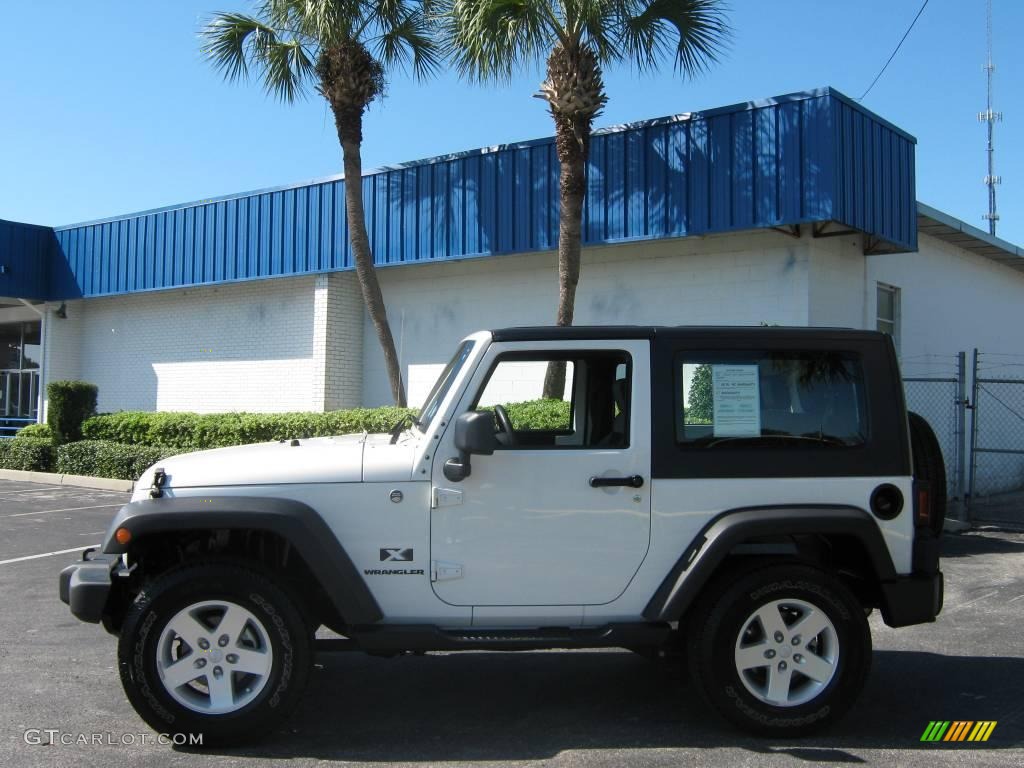 2009 Wrangler X 4x4 - Stone White / Dark Slate Gray/Medium Slate Gray photo #6