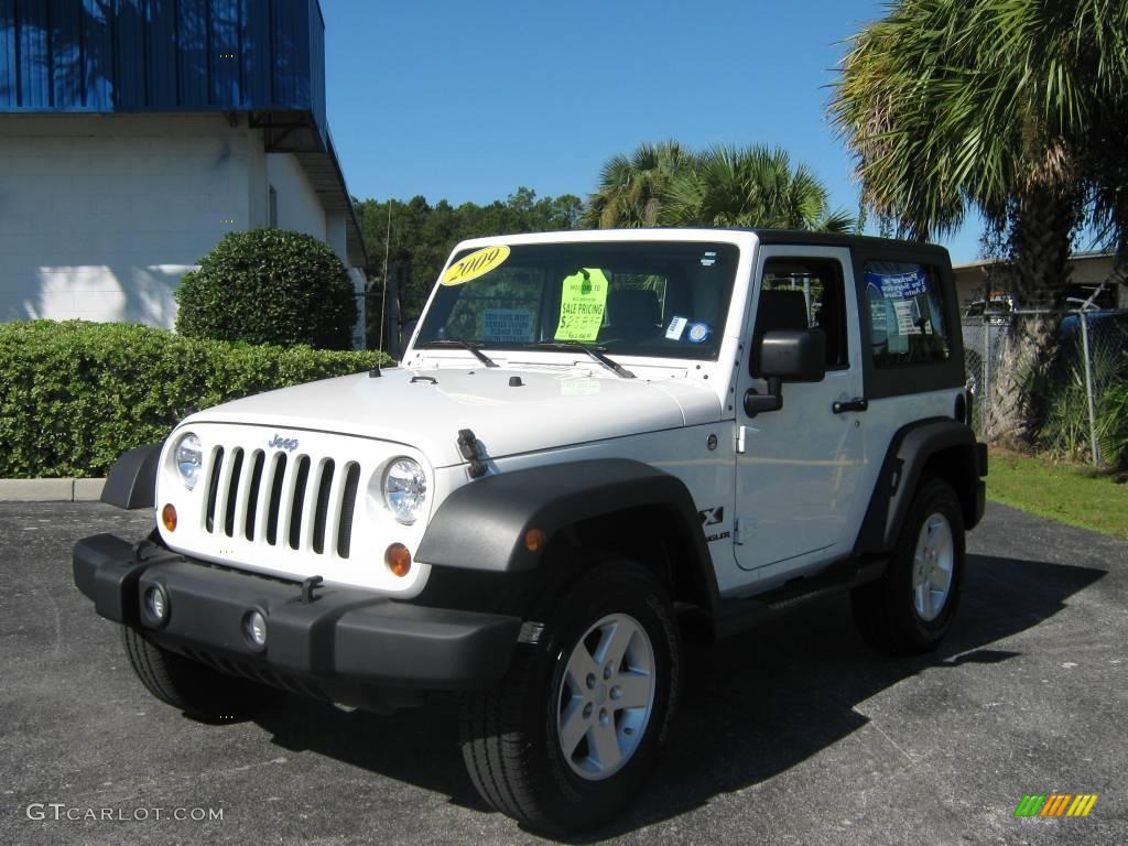 2009 Wrangler X 4x4 - Stone White / Dark Slate Gray/Medium Slate Gray photo #7