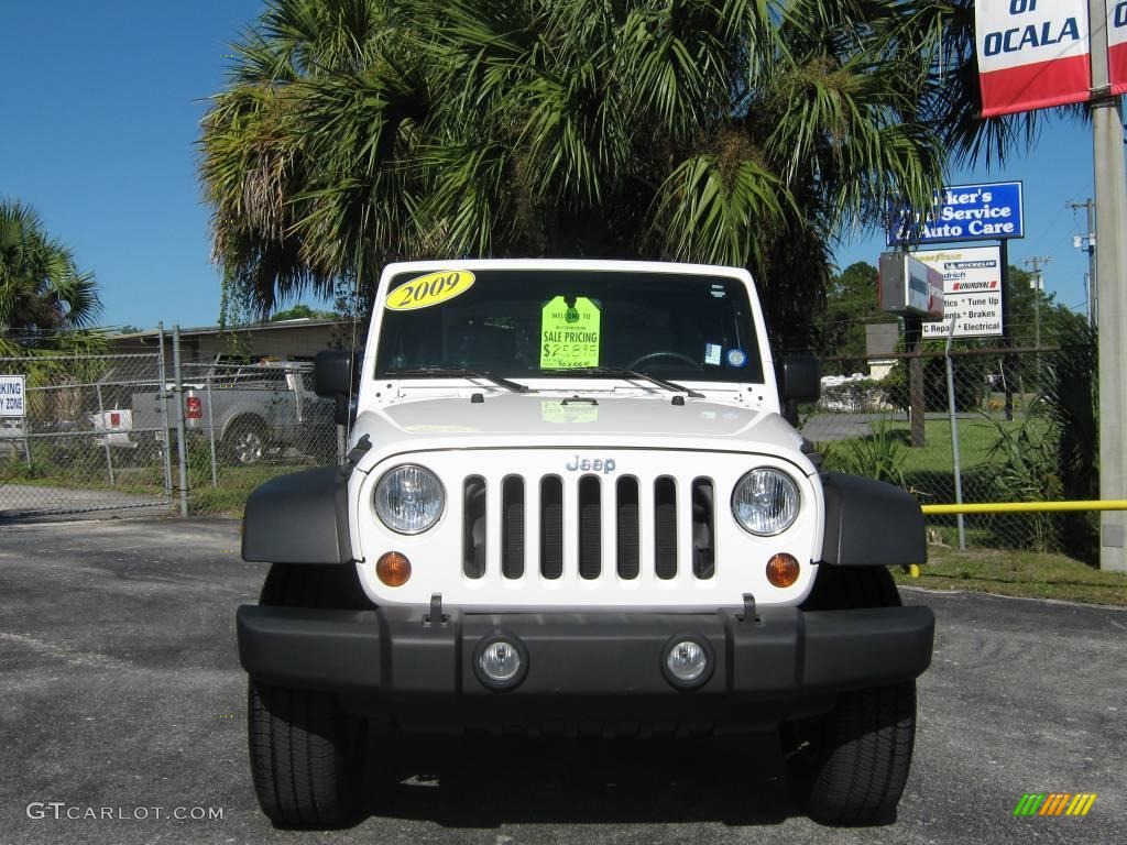 2009 Wrangler X 4x4 - Stone White / Dark Slate Gray/Medium Slate Gray photo #8