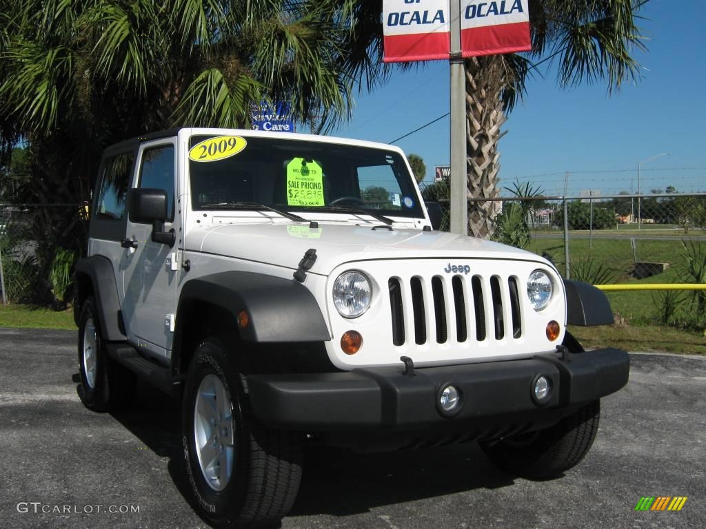 2009 Wrangler X 4x4 - Stone White / Dark Slate Gray/Medium Slate Gray photo #9