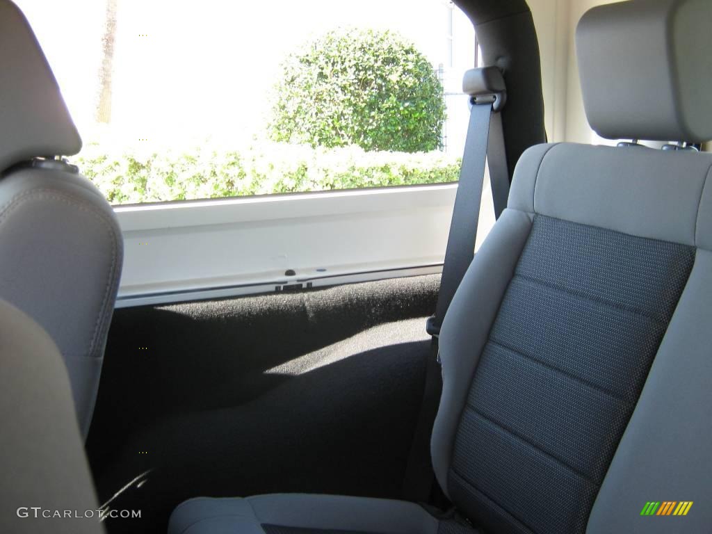 2009 Wrangler X 4x4 - Stone White / Dark Slate Gray/Medium Slate Gray photo #20
