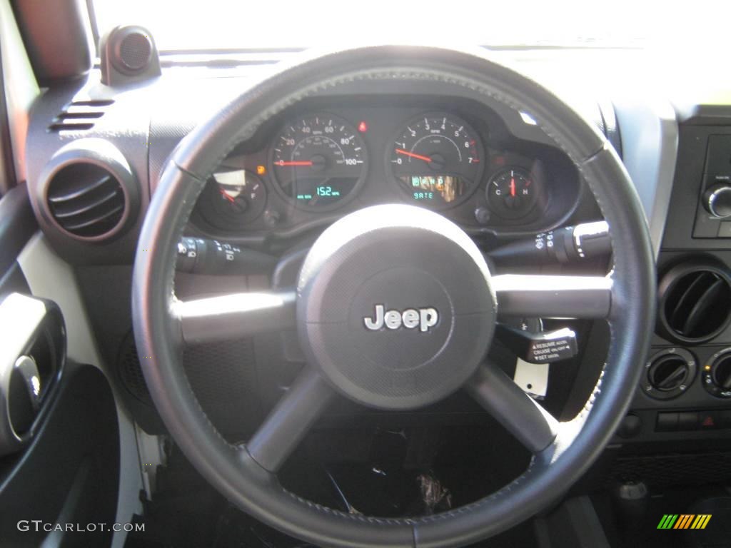 2009 Wrangler X 4x4 - Stone White / Dark Slate Gray/Medium Slate Gray photo #21