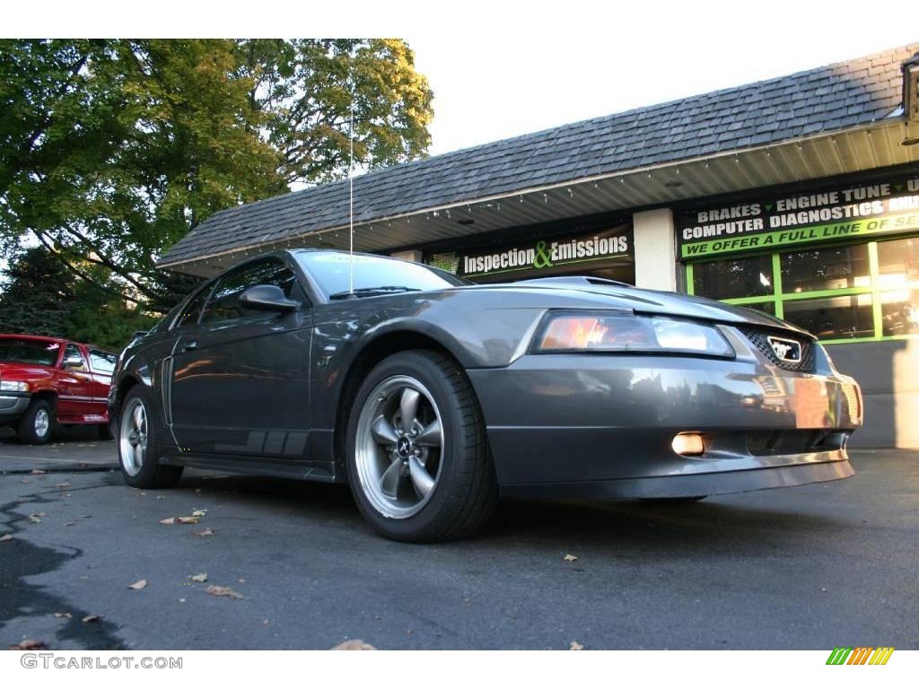 2003 Mustang GT Coupe - Dark Shadow Grey Metallic / Medium Graphite photo #2