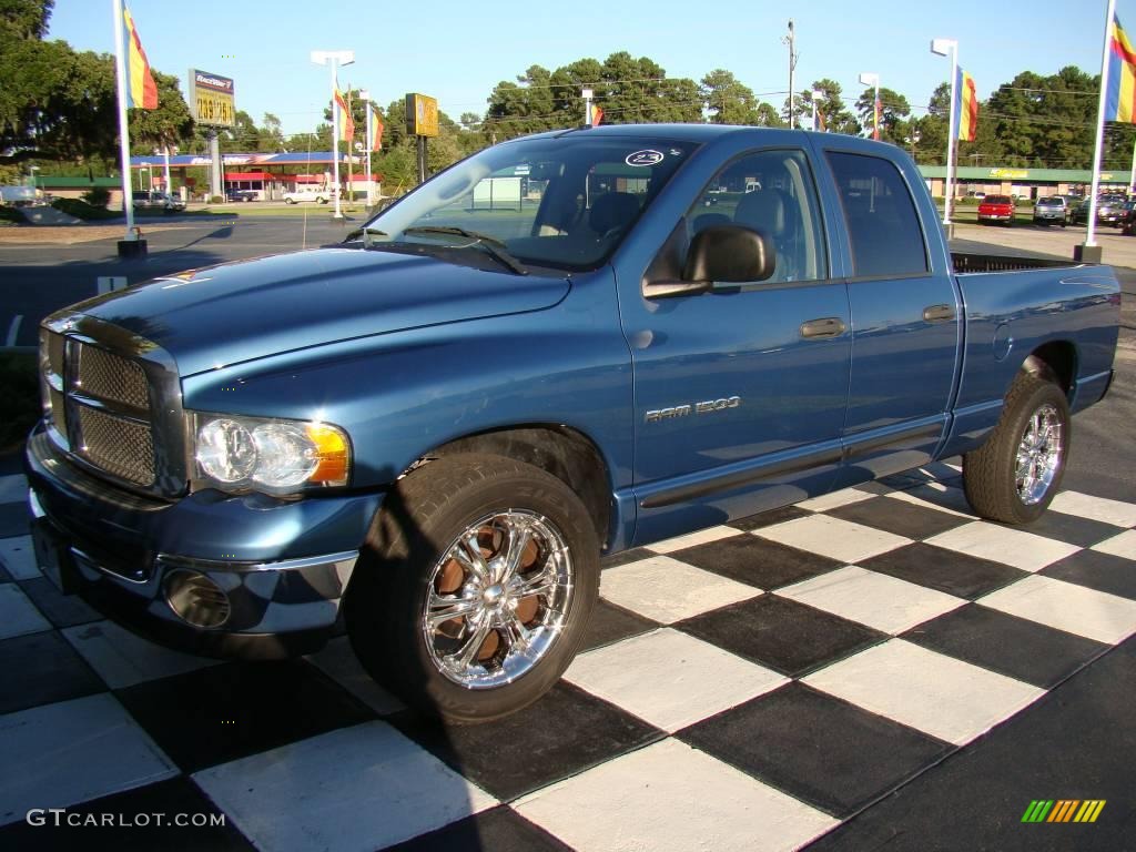 2005 Ram 1500 SLT Quad Cab - Atlantic Blue Pearl / Dark Slate Gray photo #3