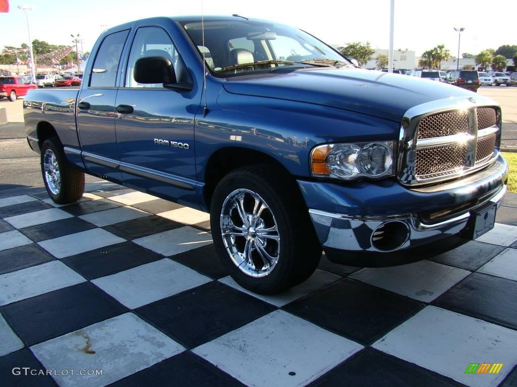 2005 Ram 1500 SLT Quad Cab - Atlantic Blue Pearl / Dark Slate Gray photo #5