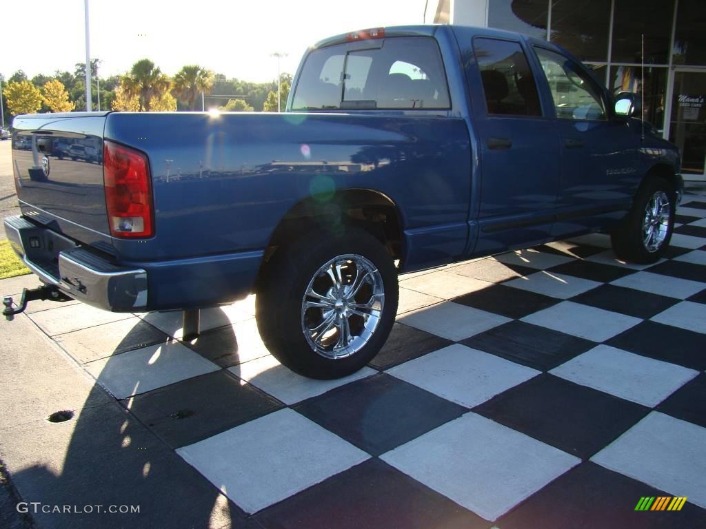 2005 Ram 1500 SLT Quad Cab - Atlantic Blue Pearl / Dark Slate Gray photo #7