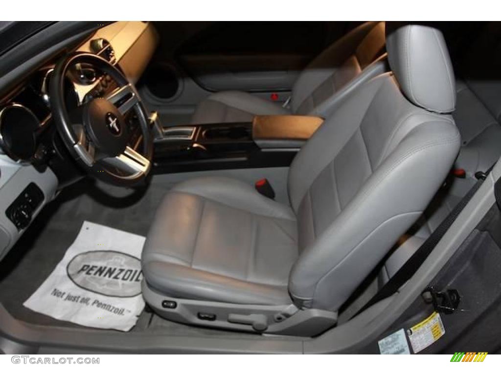 2006 Mustang V6 Premium Coupe - Satin Silver Metallic / Light Graphite photo #3