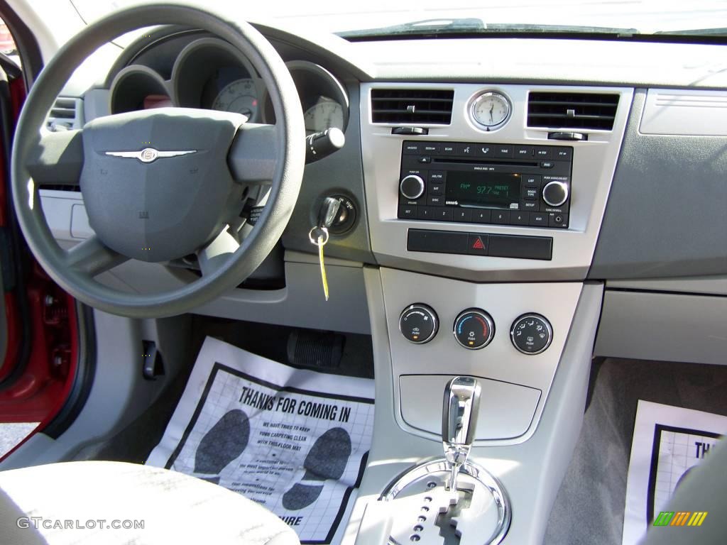 2008 Sebring LX Sedan - Inferno Red Crystal Pearl / Dark Slate Gray/Light Slate Gray photo #11