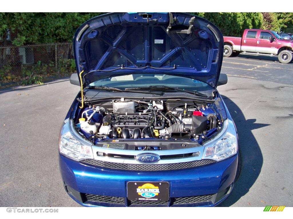 2008 Focus SE Sedan - Vista Blue Metallic / Medium Stone photo #21