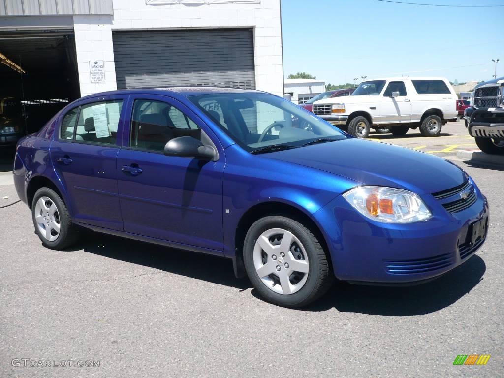 2007 Cobalt LS Sedan - Pace Blue / Gray photo #3