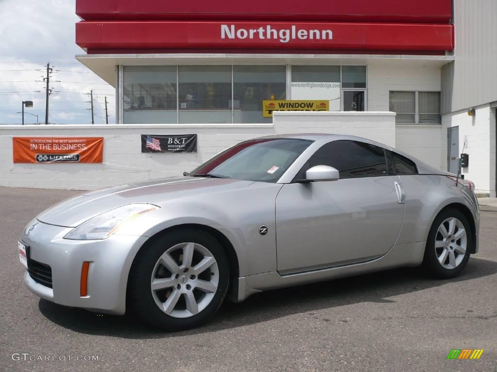 2004 350Z Touring Coupe - Chrome Silver Metallic / Charcoal photo #1