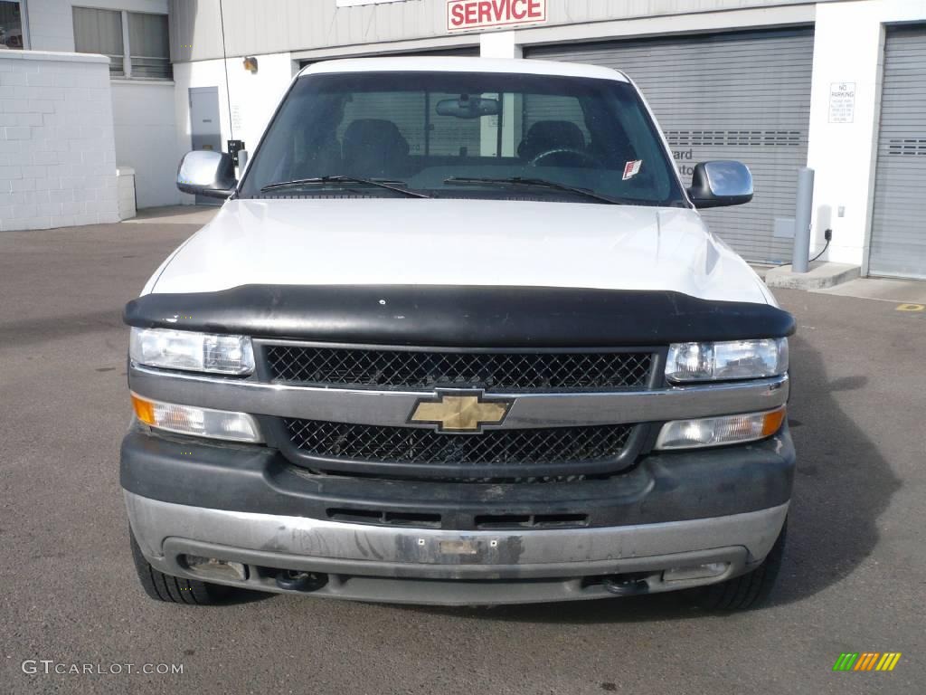2002 Silverado 2500 LS Extended Cab 4x4 - Summit White / Graphite photo #2