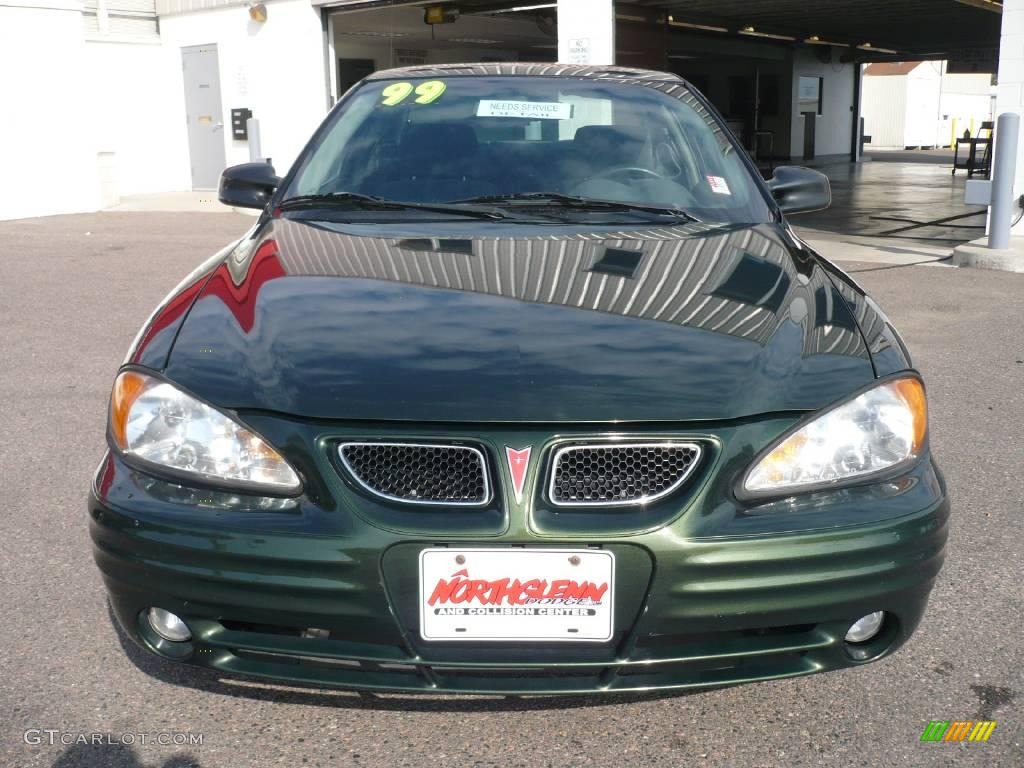 2000 Grand Am SE Coupe - Spruce Green Metallic / Dark Pewter photo #2
