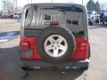 2004 Flame Red Jeep Wrangler Rubicon 4x4  photo #4