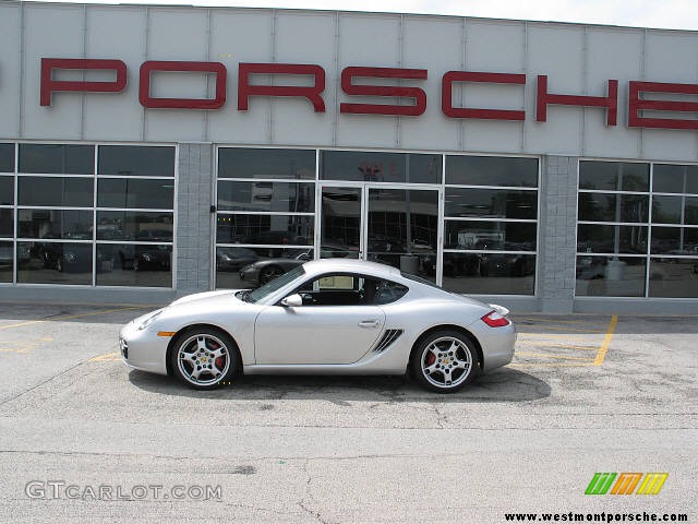 2007 Cayman S - Arctic Silver Metallic / Black photo #1