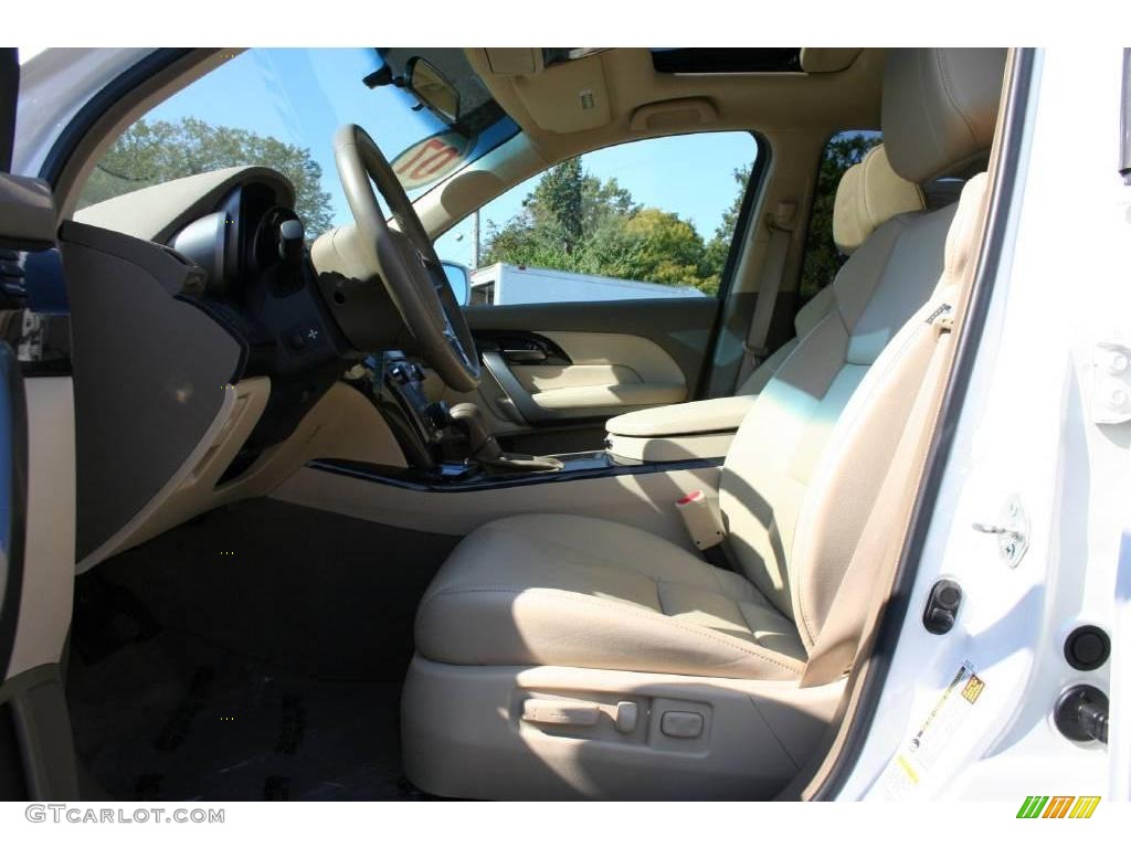 2007 MDX Technology - Aspen White Pearl / Parchment photo #11