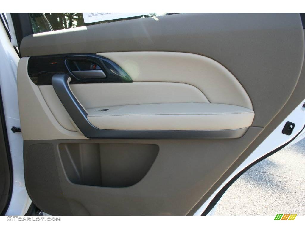 2007 MDX Technology - Aspen White Pearl / Parchment photo #21