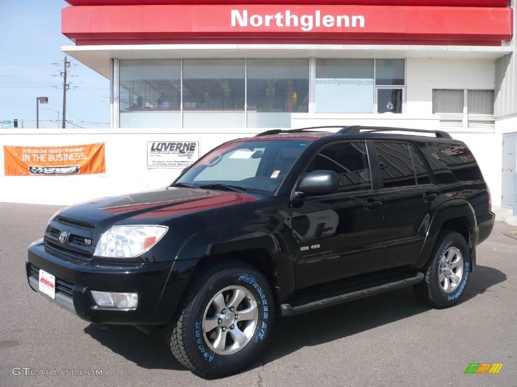 2004 4Runner SR5 4x4 - Black / Stone photo #1